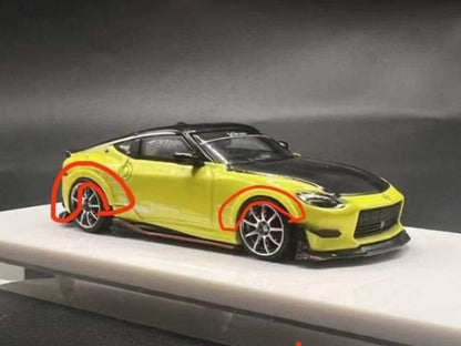 90 Studio 1:64 Conversion Parts Arising-1 Style Set Aero Yellow, Matte Black *Parts only (Compatible with MINI GT 1:64 Nissan Z 2023 only)