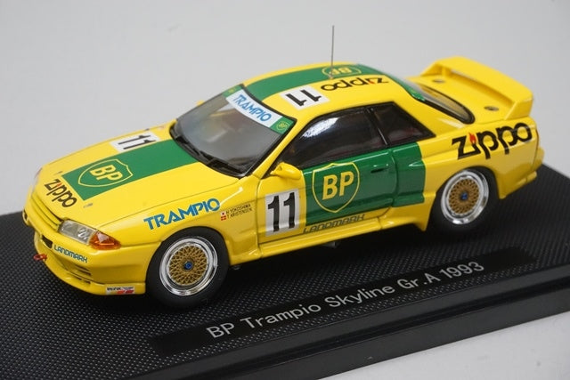 1:43 EBBRO 44156 Nissan BP Trampio Skyline Gr.A 1993 #11 Yellow model car