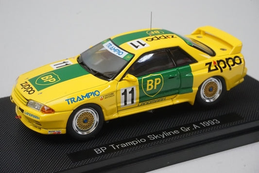 1:43 EBBRO 44156 Nissan BP Trampio Skyline Gr.A 1993 #11 Yellow model car