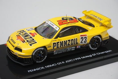 1:43 EBBRO 44251 Nissan Pennzoil Nismo GT-R Motegi GP 1998 #23 Yellow model car