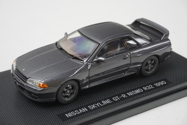 1:43 EBBRO 44131 Nissan Skyline GT-R Nismo R32 1990 Gun Gray model car