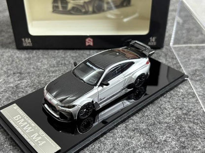 SW Street Weapon 1:64 BMW G82 M4 Wide-Body Modified Modification Alexander Silver Carbon Cap