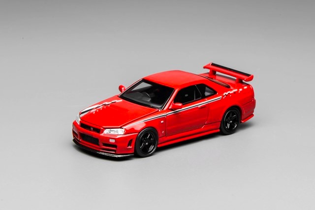 [ Pre-order ] M63420 MOTORHELIX 1:64 Scale Nissan Skyline GT-R (R34) Nismo Customized Red