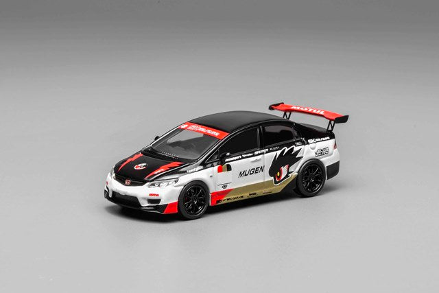 [ Pre-order ] M65406 MOTORHELIX 1:64 Scale Honda Civic Type R (FD2) MUGEN Livery White