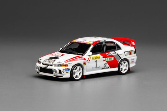 [ Pre-order ] M64010 MOTORHELIX 1:64 Scale Mitsubishi Lancer Evolution IV GSR Monte Carlo Livery