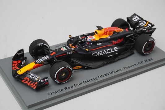 1:43 Spark S9519 Oracle Red Bull Racing RB20 Bahrain GP 2024 #1 model car