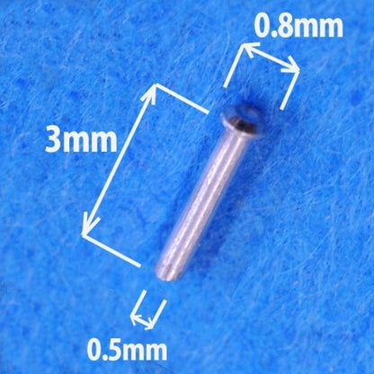 P911 Model Factory Hiro Aluminum Rivets [Head 0.8mm/Pin 0.5mm/Approx. 100pcs]