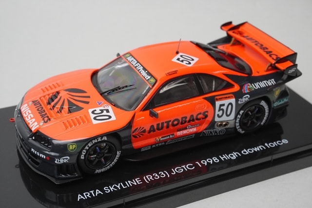 1:43 EBBRO 44254 Nissan ARTA Skyline R33 JGTC 1998 #50 High Downforce model car