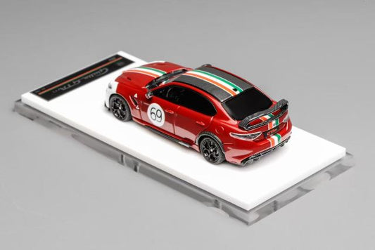 MH64009RI MOTORHELIX 1:64 Alfa Romeo Giulia GTAm Red Two-Tone model car