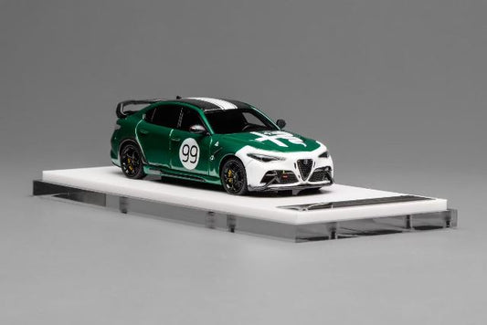 MH64009GT MOTORHELIX 1:64 Alfa Romeo Giulia GTAm Green Livery Two-Tone model car