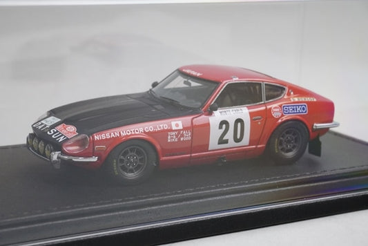 1:43 ignition model IG0708 Nissan Datsun 240Z Monte Carlo 1972 #20 model car