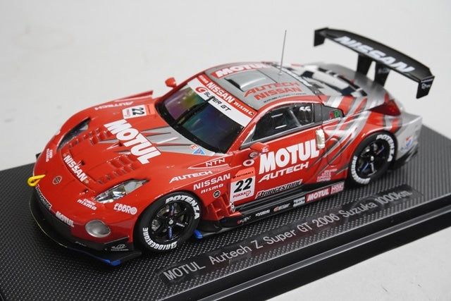 1:43 EBBRO 43830 Nissan Motul Autech Z Super GT 1000km Suzuka 2006 #22 model car