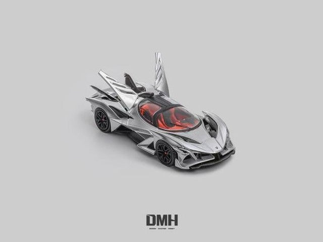 Pre-order ] DMH 1/64 Apollo Project EVO German Supercar Silver