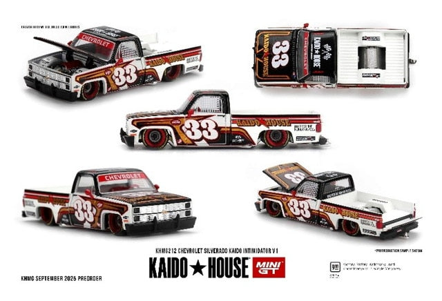 [ Pre-order ] KHMG212 TSM MINI-GT 1:64 Scale Chevrolet Silverado KAIDO Intimidator V1 (Left-Hand Drive)