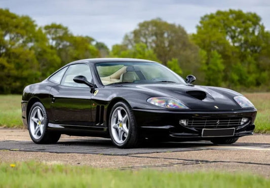 [ Pre-order ] BBR1873D BBR 1:18 Ferrari 550 Maranello 1996 - Made in Italy Nero Daytona - Cream (Clear Case Included)