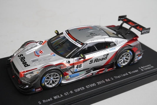 1:43 EBBRO 45262 Nissan S-Road Mora GT-R Super GT500 Rd.3 Thailand 2015 #46
