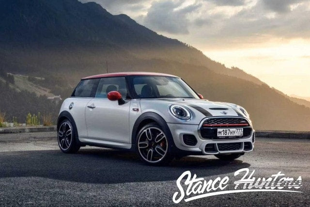[ Pre-order ] Stance Hunters 1:64 scale Mini Cooper JCW (F56) White Silver Metallic