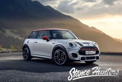 [ Pre-order ] Stance Hunters 1:64 scale Mini Cooper JCW (F56) White Silver Metallic