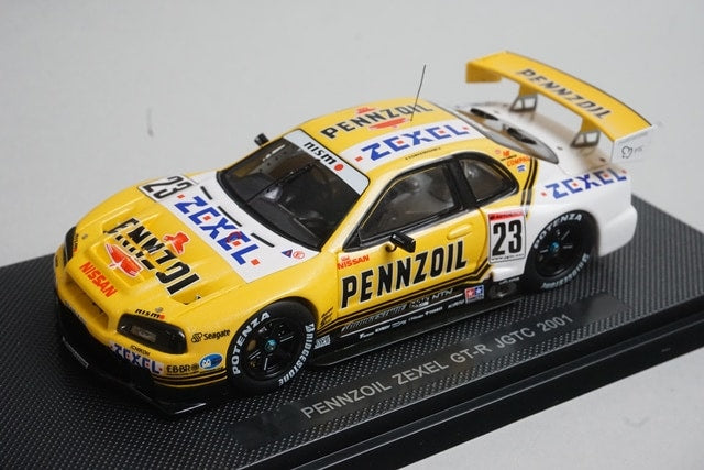1:43 EBBRO P421 Nissan Pennzoil ZEXEL GT-R JGTC 2001 #23