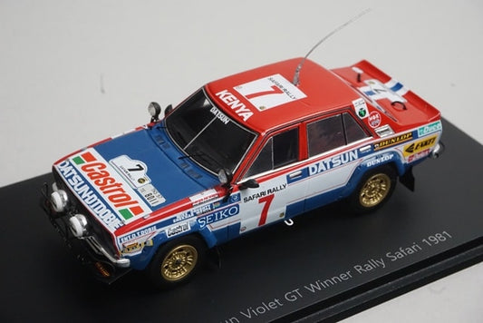 1:43 Spark S7771 Nissan Datsun Violet GT Safari Rally Winner 1981 #7