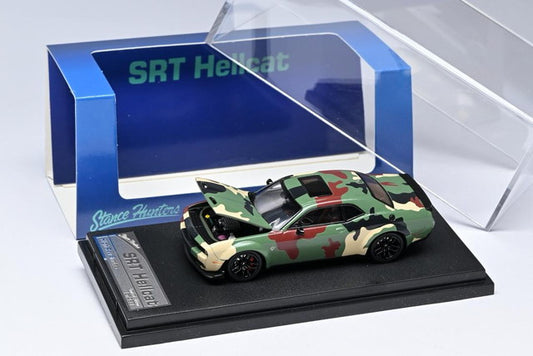 [ Pre-order ] Stance Hunters SH 1:64 Dodge Challenger Hellcat DPM-95 Woodland-Army Green