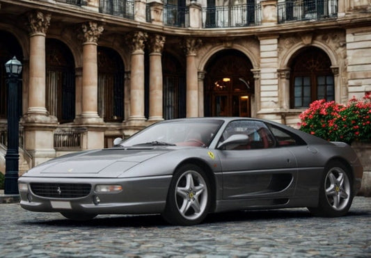 [ Pre-order ] P18178CCHA BBR 1:18 Ferrari 355 F1 Berlinetta Automatic Gear + Challenge Grid Grigio Silverstone (Clear Case Included)