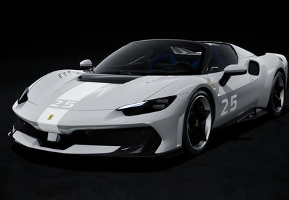 [ Pre-order ] P18270D BBR 1:18 Ferrari 296 Speciale A Grigio Squalo with Livery (Clear Case Included)