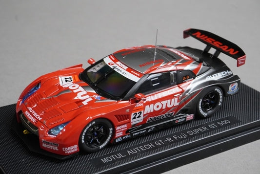 1:43 EBBRO KWAM122015 Dealer Nissan Motul Autech GT-R Super GT500 Fuji 2008 #22 Low Downforce