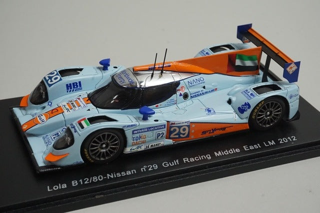 1:43 SPARK S3714 Lola B12/80 Nissan Gulf Racing Middle East Le Mans 2012 #29