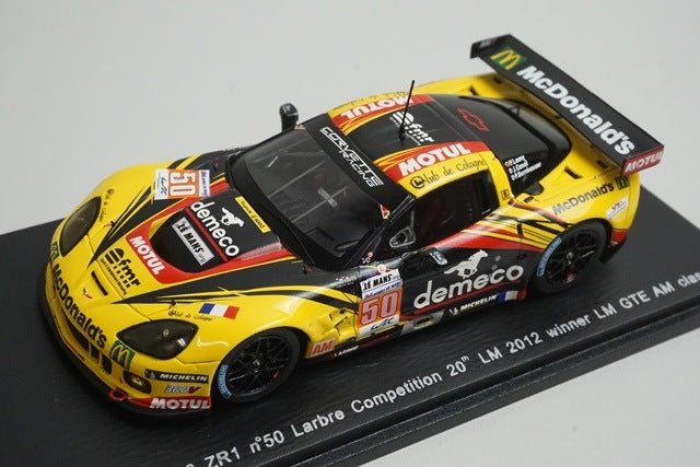 1:43 SPARK S3733 Chevrolet Corvette C6 ZR1 Larbre Competition #50 20th Le Mans LMGTE AM Class 2012