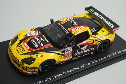 1:43 SPARK S3733 Chevrolet Corvette C6 ZR1 Larbre Competition #50 20th Le Mans LMGTE AM Class 2012