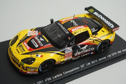 1:43 SPARK S3733 Chevrolet Corvette C6 ZR1 Larbre Competition #50 20th Le Mans LMGTE AM Class 2012
