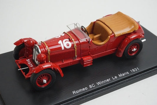 1:43 SPARK 43LM31 Alfa Romeo 8C Le Mans 1931 #16
