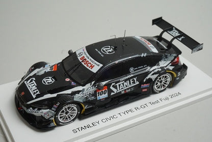 1:43 SPARK TK-SGT2024T Kunimitsu Custom Honda Stanley Civic Type R-GT Fuji 2024 #100 Special Package