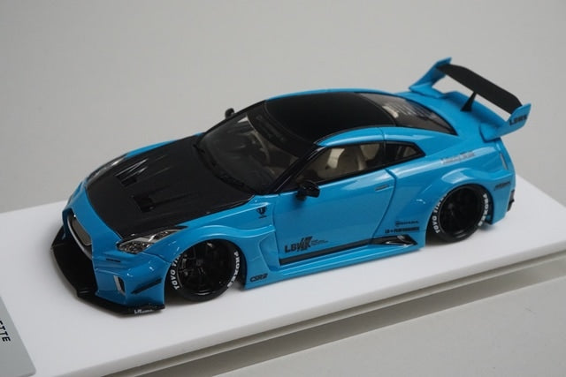 1:43 Make Up EIDOLON LB012D Nissan LBWK LB-Silhouette Works GT 35GT-RR Miami Blue