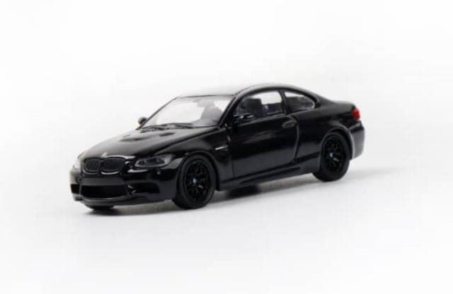 Fine model 1:64 BMW Coupe M3 E92 COUPE Metallic Black Carbon Top model car