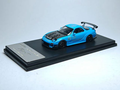 [ Pre-order ] MC640012G MC Model Collect 1:64 Mazda RX-7 (FD3S) Carbon Fiber Hood, Blue