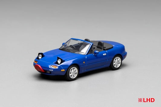 [ Pre-order ] M60202L MOTORHELIX 1:64 Mazda MX-5 Miata (NA) Left-Hand Drive Laguna Blue