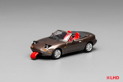 [ Pre-order ] M60207L MOTORHELIX 1:64 Mazda MX-5 Miata (NA) Left-Hand Drive Metallic Brown
