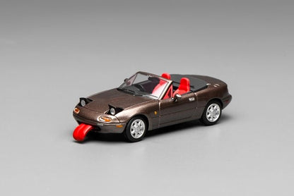 [ Pre-order ] M60207R MOTORHELIX 1:64 Mazda Eunos Roadster (NA) Right-Hand Drive Metallic Brown