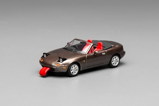 [ Pre-order ] M60207R MOTORHELIX 1:64 Mazda Eunos Roadster (NA) Right-Hand Drive Metallic Brown