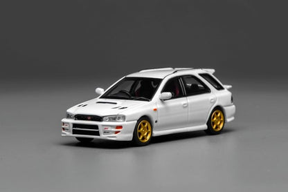 [ Pre-order ] M67102 MOTORHELIX 1:64 Subaru lmpreza Wagon WRX STi Version VI Pure White