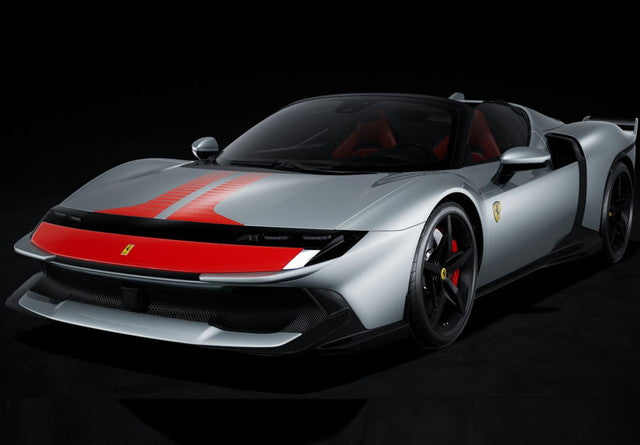 [ Pre-order ] P18278A BBR 1:18 Ferrari 849 Testarossa Spider Assetto Fiorano Grigio Squalo with Red Livery (Clear Case Included)