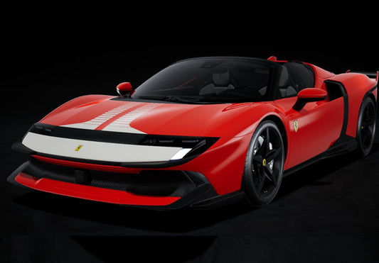 [ Pre-order ] P18278B BBR 1:18 Ferrari 849 Testarossa Spider Assetto Fiorano Rosso Corsa with White livery (clear case included)