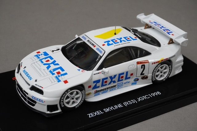 1:43 EBBRO 44193 Nissan ZEXEL Skyline JGTC 1998 #2 model car