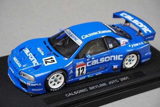 1:43 EBBRO P420 Nissan Skyline JGTC 2001 #12 model car