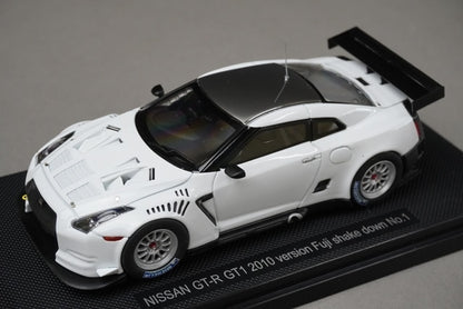 1:43 EBBRO 44317 Nissan GT-R GT1 Fuji 2010 #1 Shakedown model car