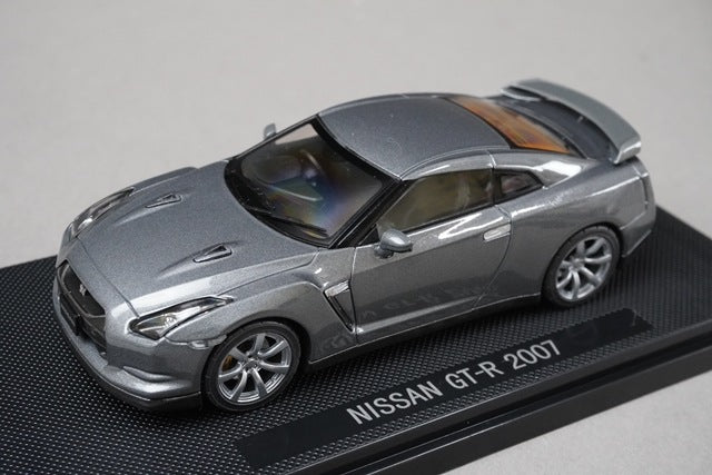 1:43 EBBRO 44038 Nissan GT-R 2007 Dark Metal Grey model car