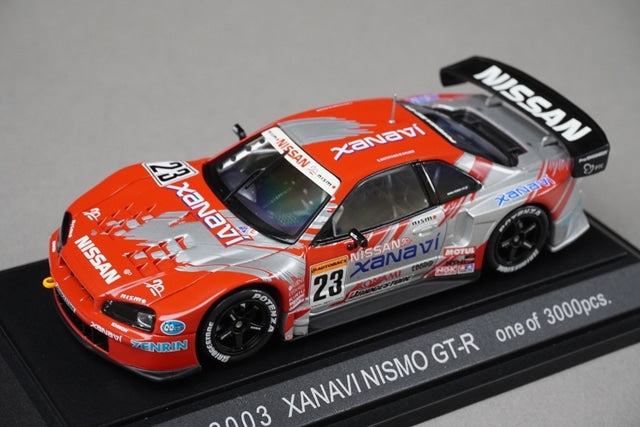 1:43 EBBRO Dealer Custom Nissan Xanavi Nismo GT-R JGTC 2003 #23 model car