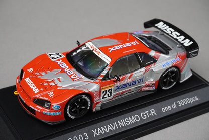 1:43 EBBRO Dealer Custom Nissan Xanavi Nismo GT-R JGTC 2003 #23 model car